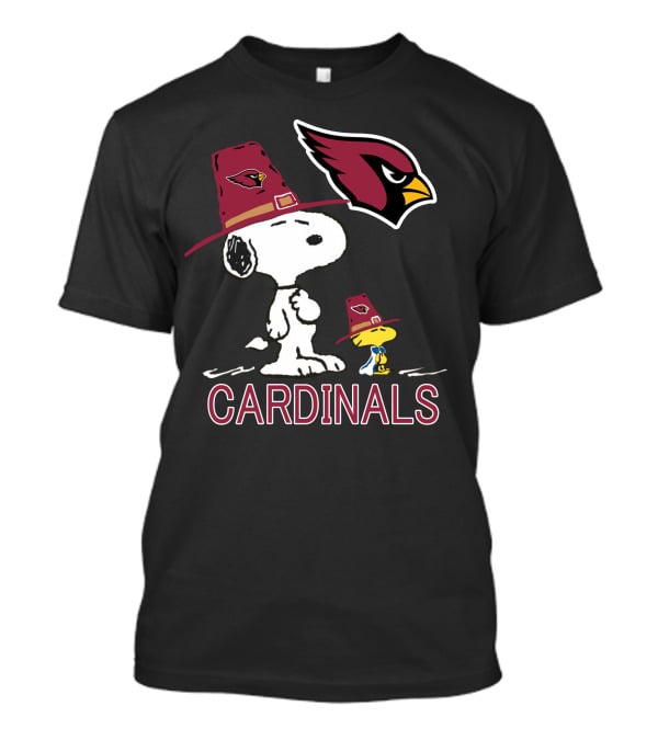 Cardinals Snoopy Woodstock Arizona Cardinals T-Shirt