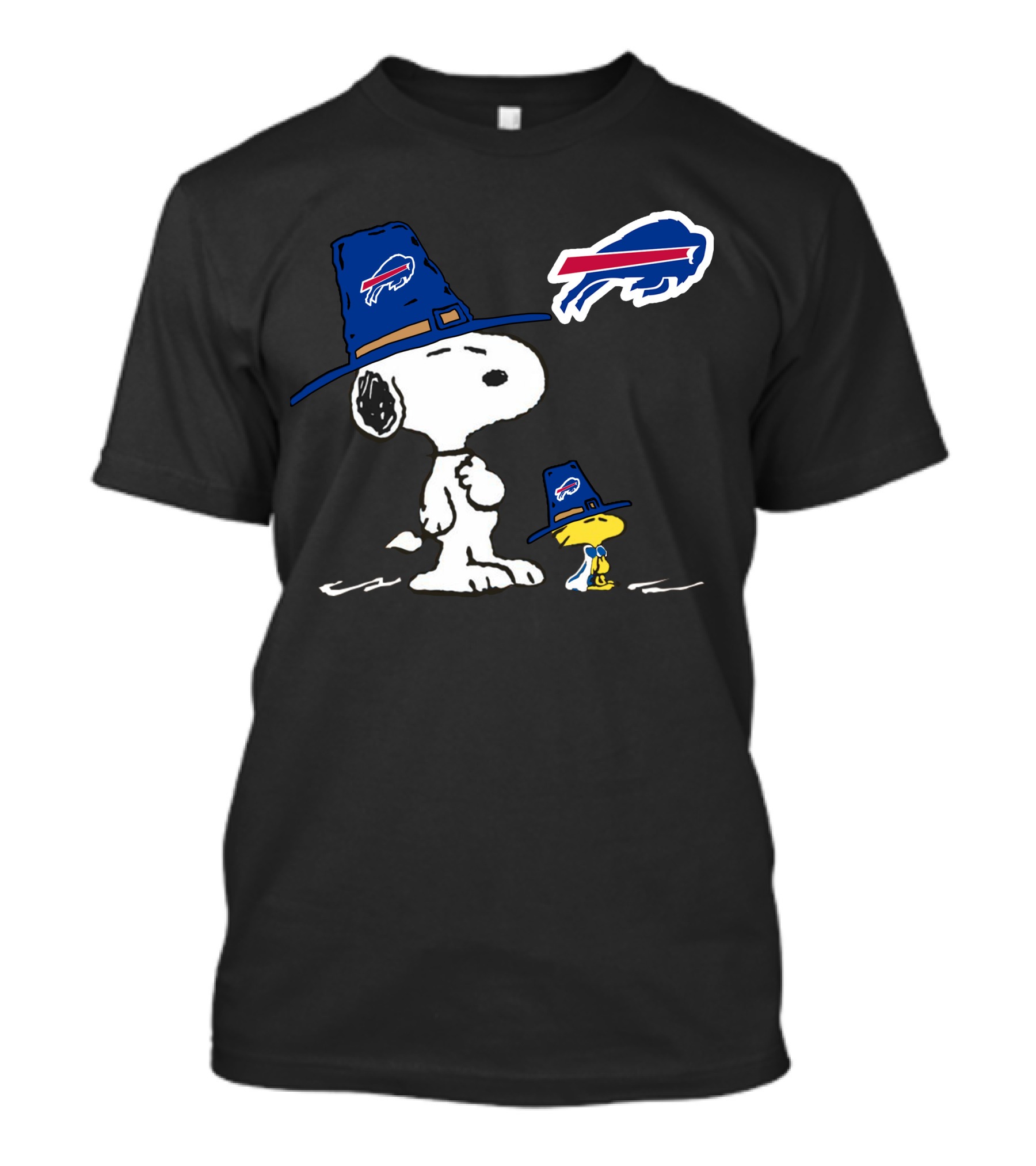 Buffalo Bills Snoopy And Woodstock Thanksgiving Hat T-Shirt