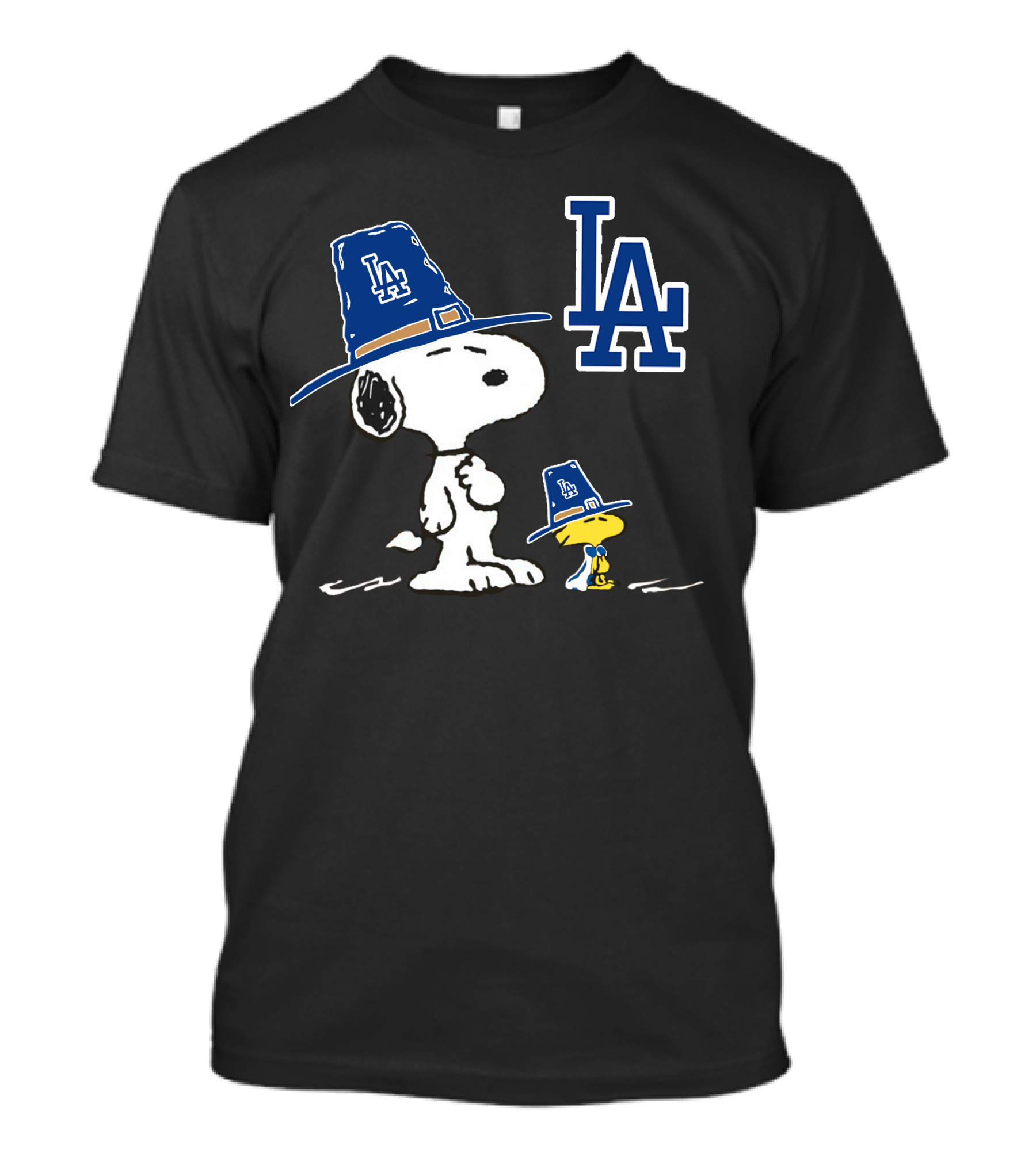 Dodgers Snoopy LA Pilgrim Hat Peanuts T-Shirt