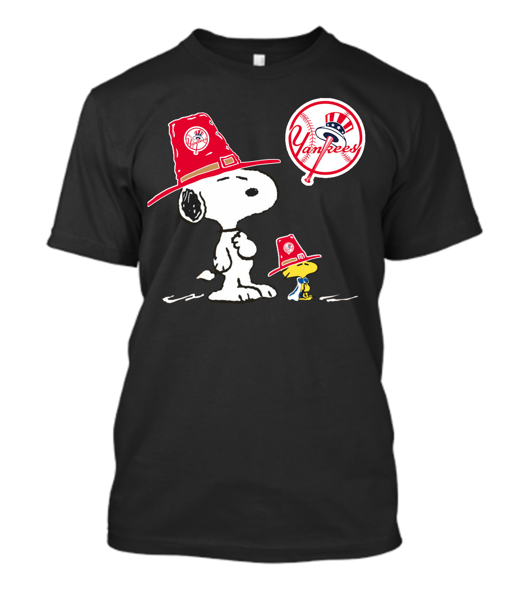 Yankees Snoopy Woodstock Baseball Hat T-Shirt