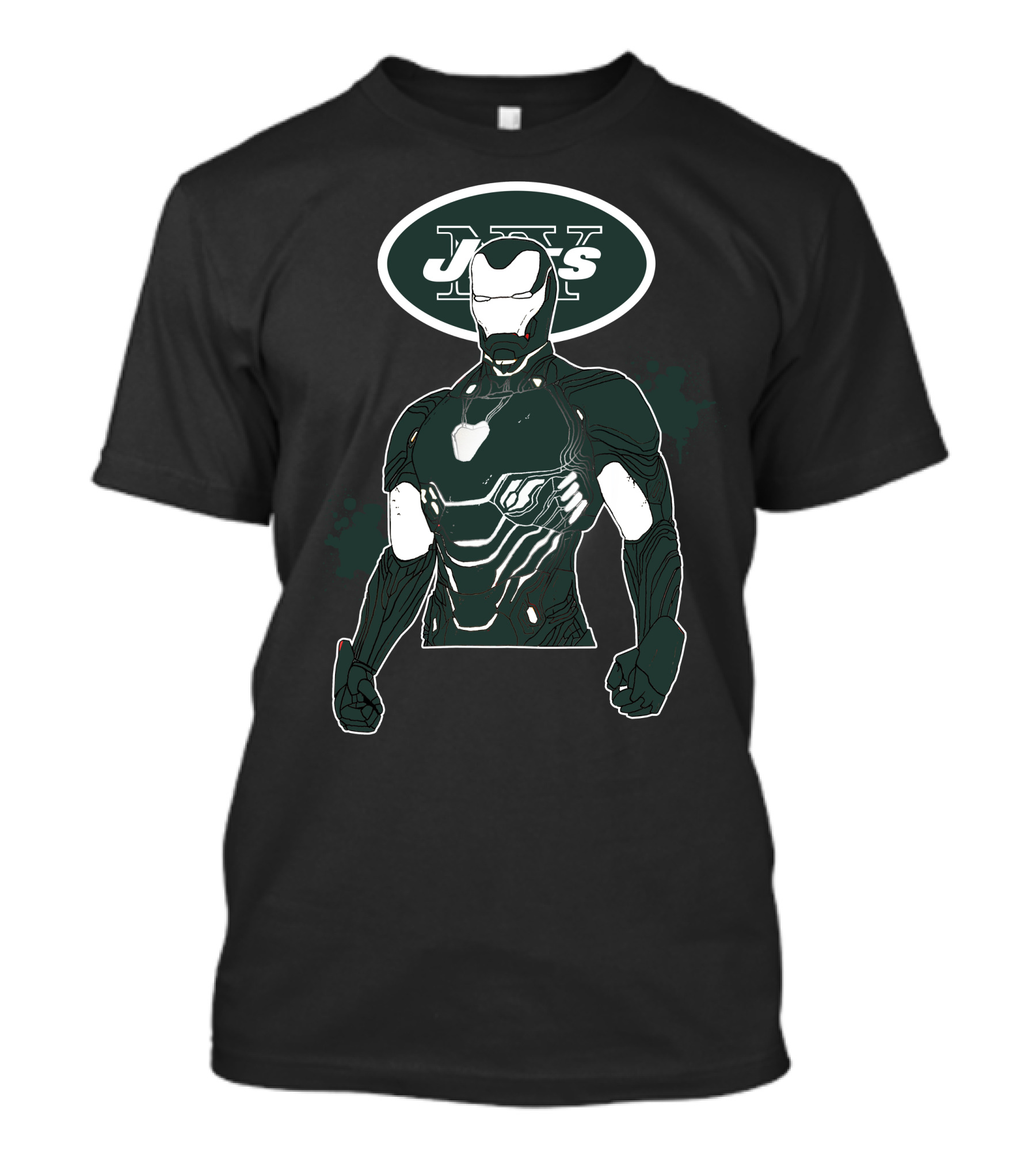 Iron Man New York Jets Mashup T-Shirt