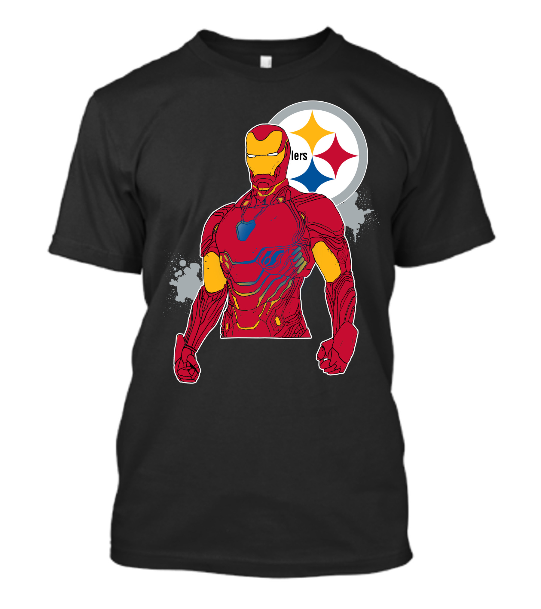 Iron Man With Steelers T-Shirt