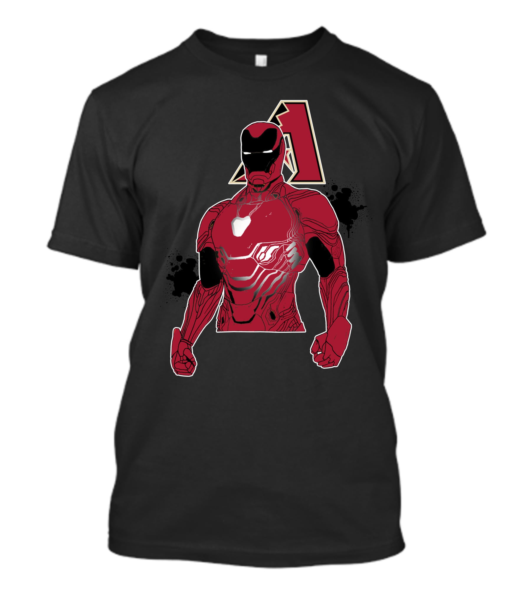 Iron Man Arizona Diamondbacks Crossover Battle Armor T-Shirt
