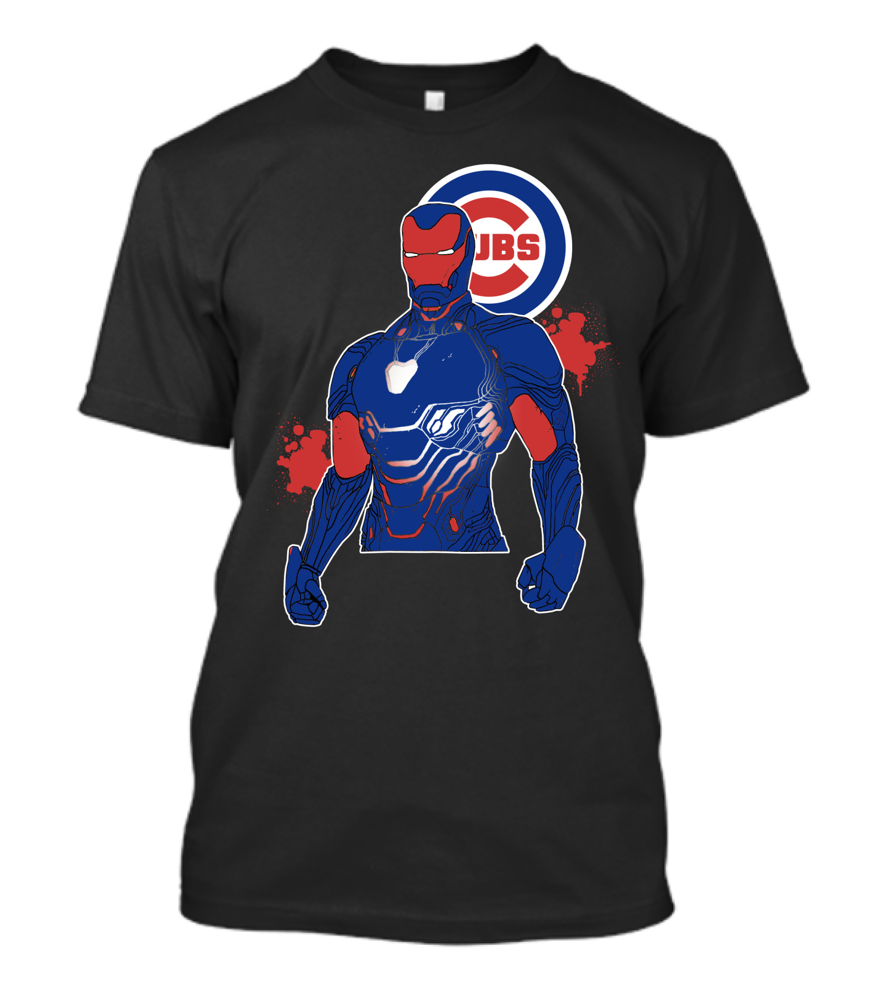 Iron Man Chicago Cubs Fusion T-Shirt
