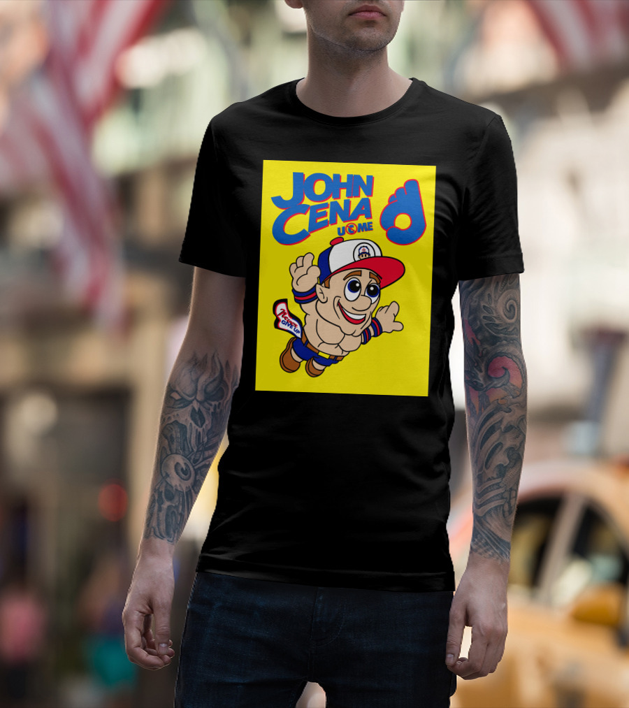 JOHN CENA NEVER GIVE UP U C ME Mario T-Shirt