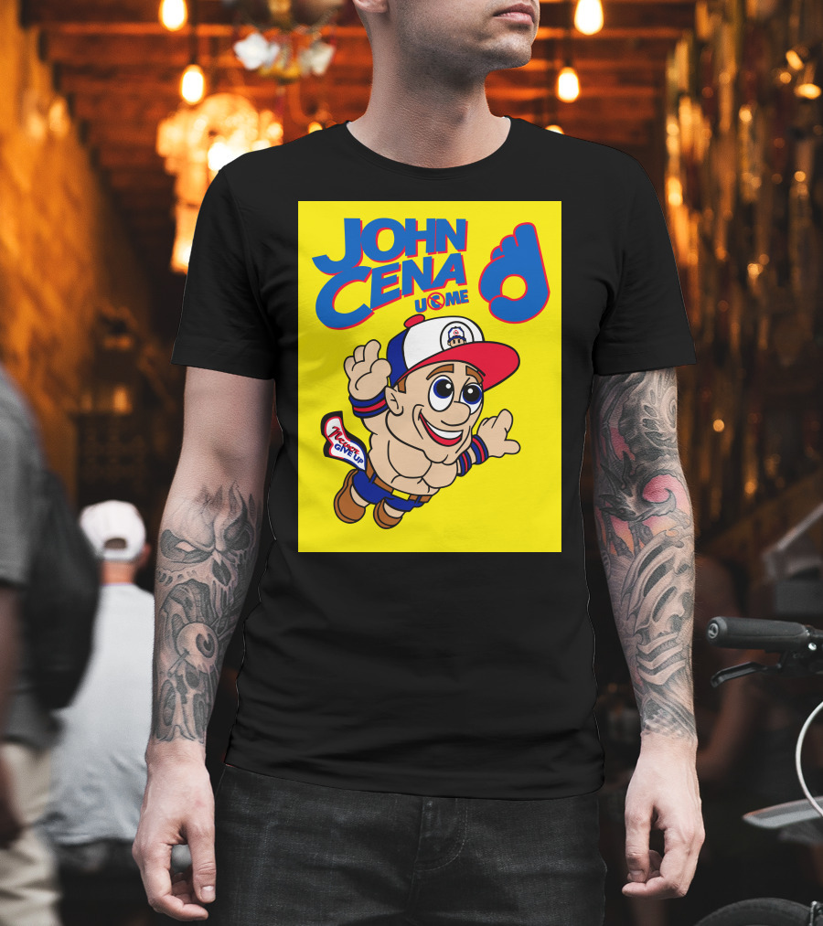 JOHN CENA NEVER GIVE UP U C ME Mario T-Shirt