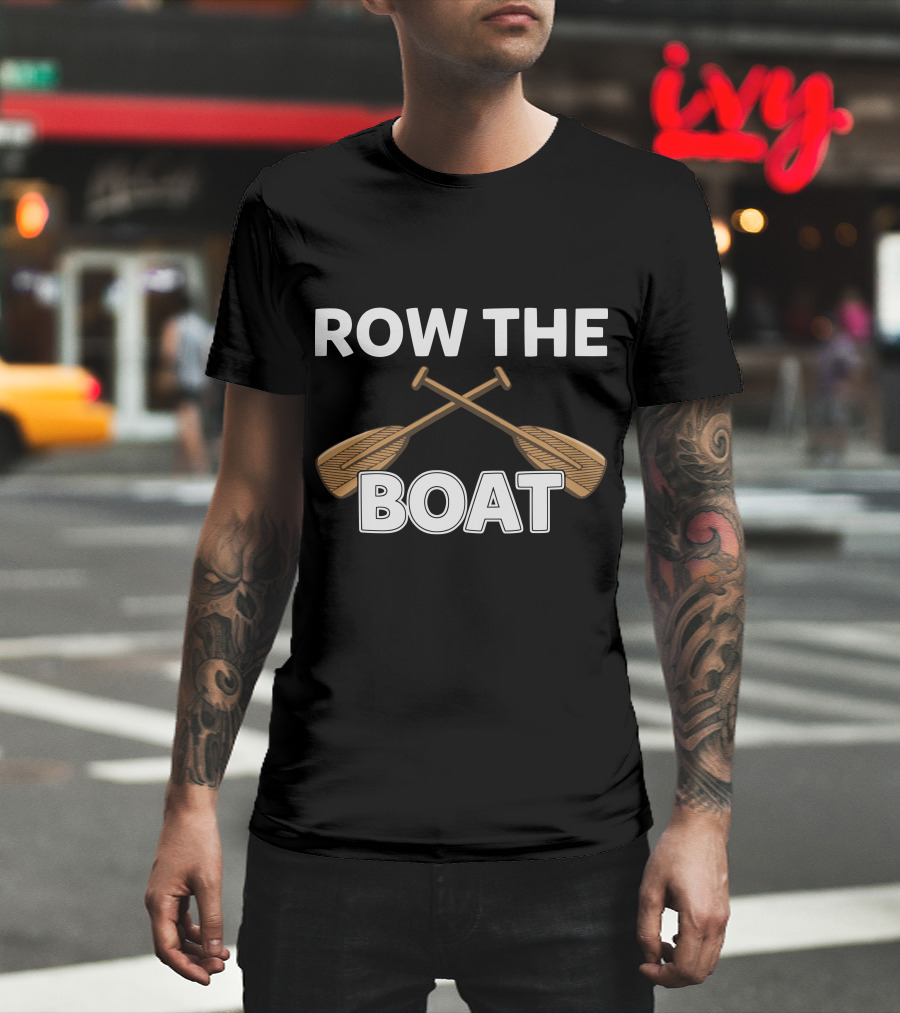 Row The Boat Oars Crossing Western Michigan Football T-Shirt