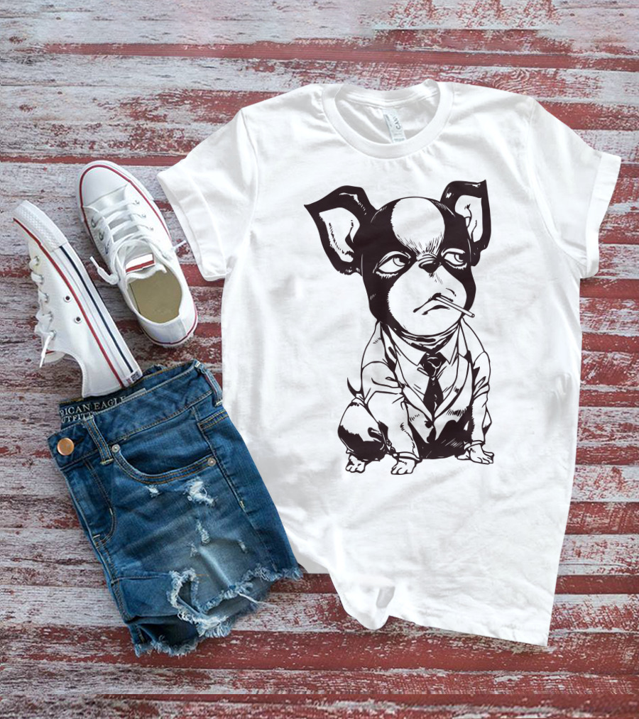 Iggy Jojo Bizarre Adventure Manga Character Dog In Suit T-Shirt