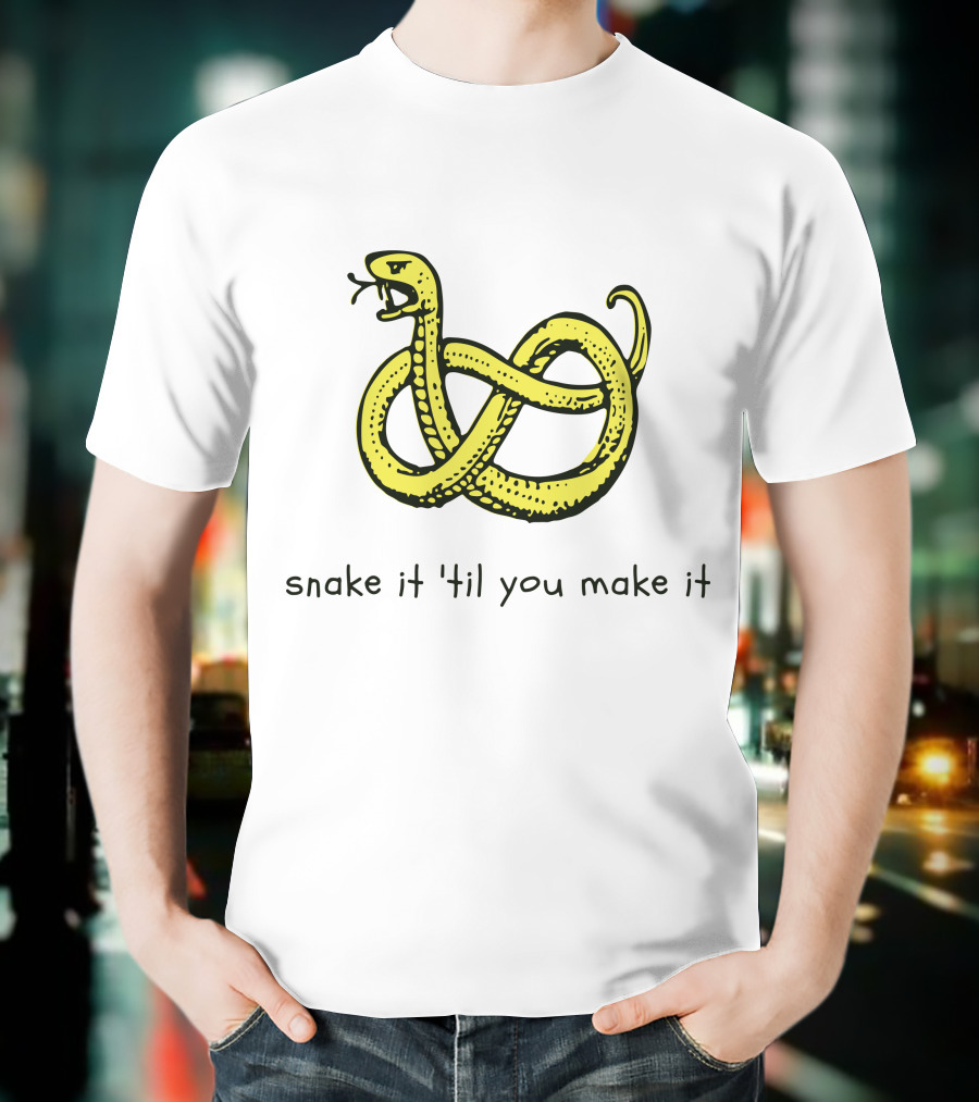 Snake It 'Til You Make It Knotted Serpent Twist T-Shirt