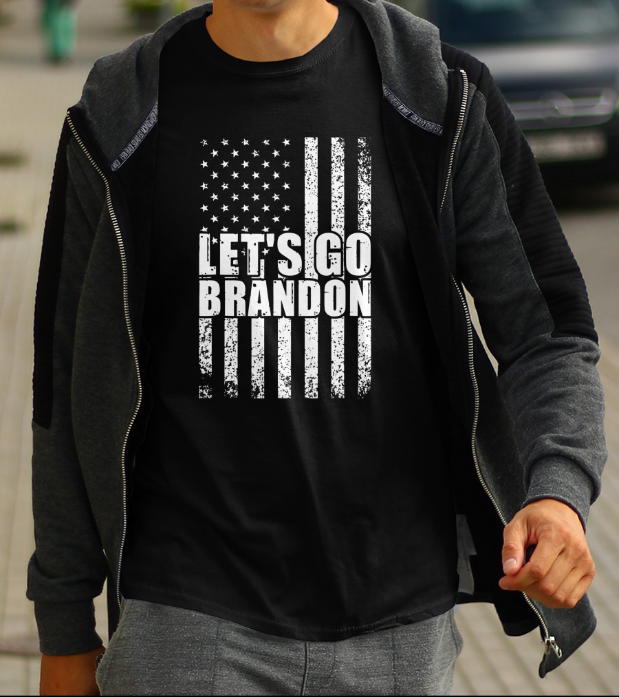 Let's Go Brandon American Flag Conservative T-Shirt
