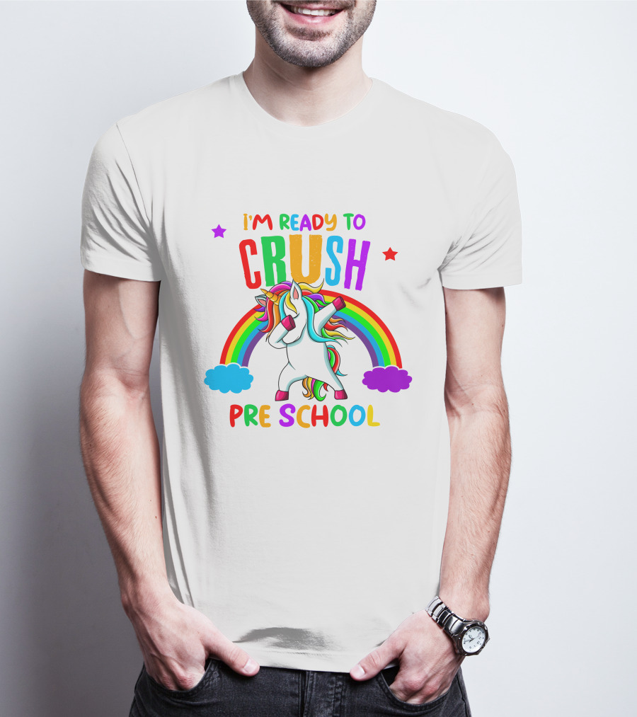 I'm Ready To Crush Preschool Unicorn Rainbow Dabbing T-Shirt