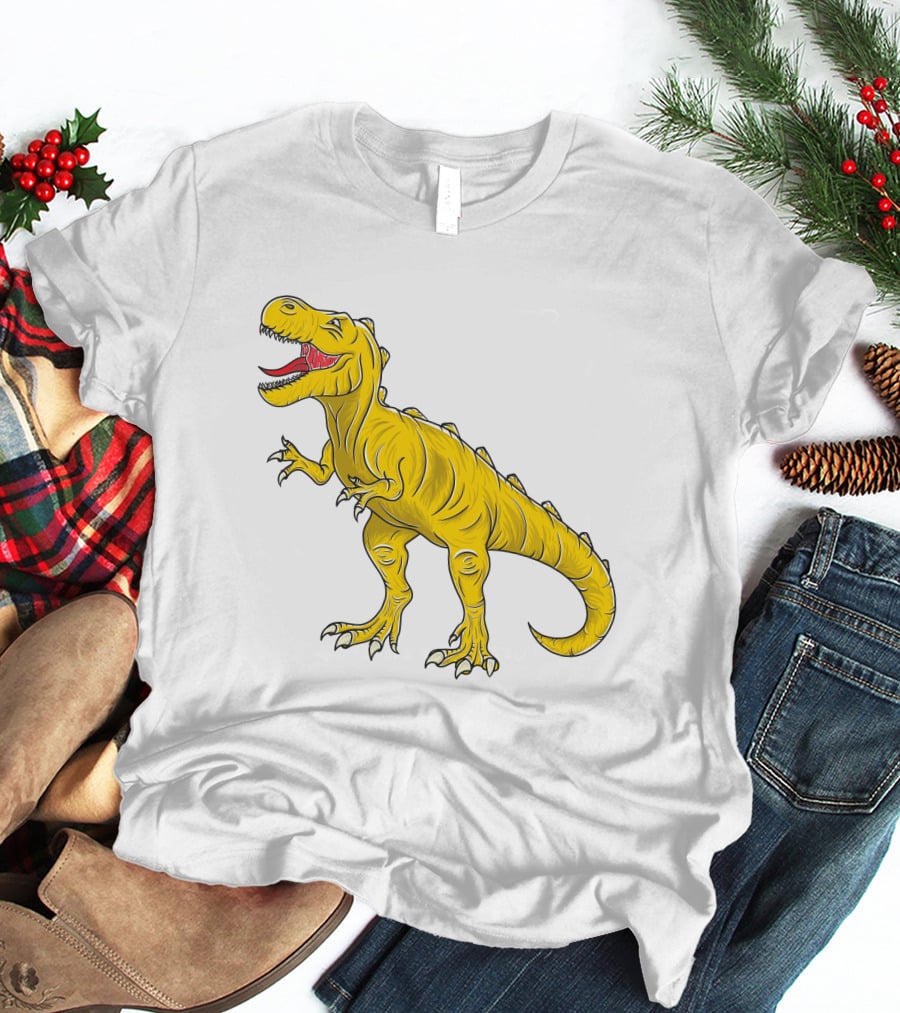 Yellow Dinosaur Tyrannosaurus Rex T-Shirt