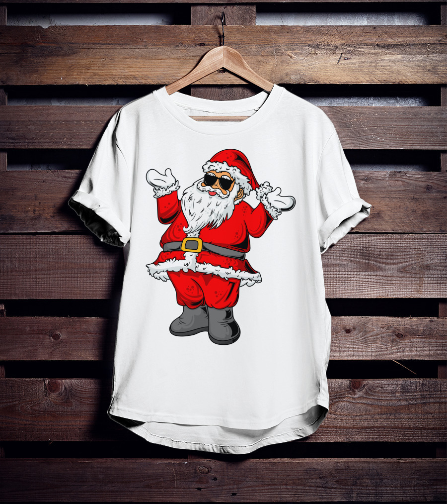 Santa Claus Wearing Cool Shades T-Shirt