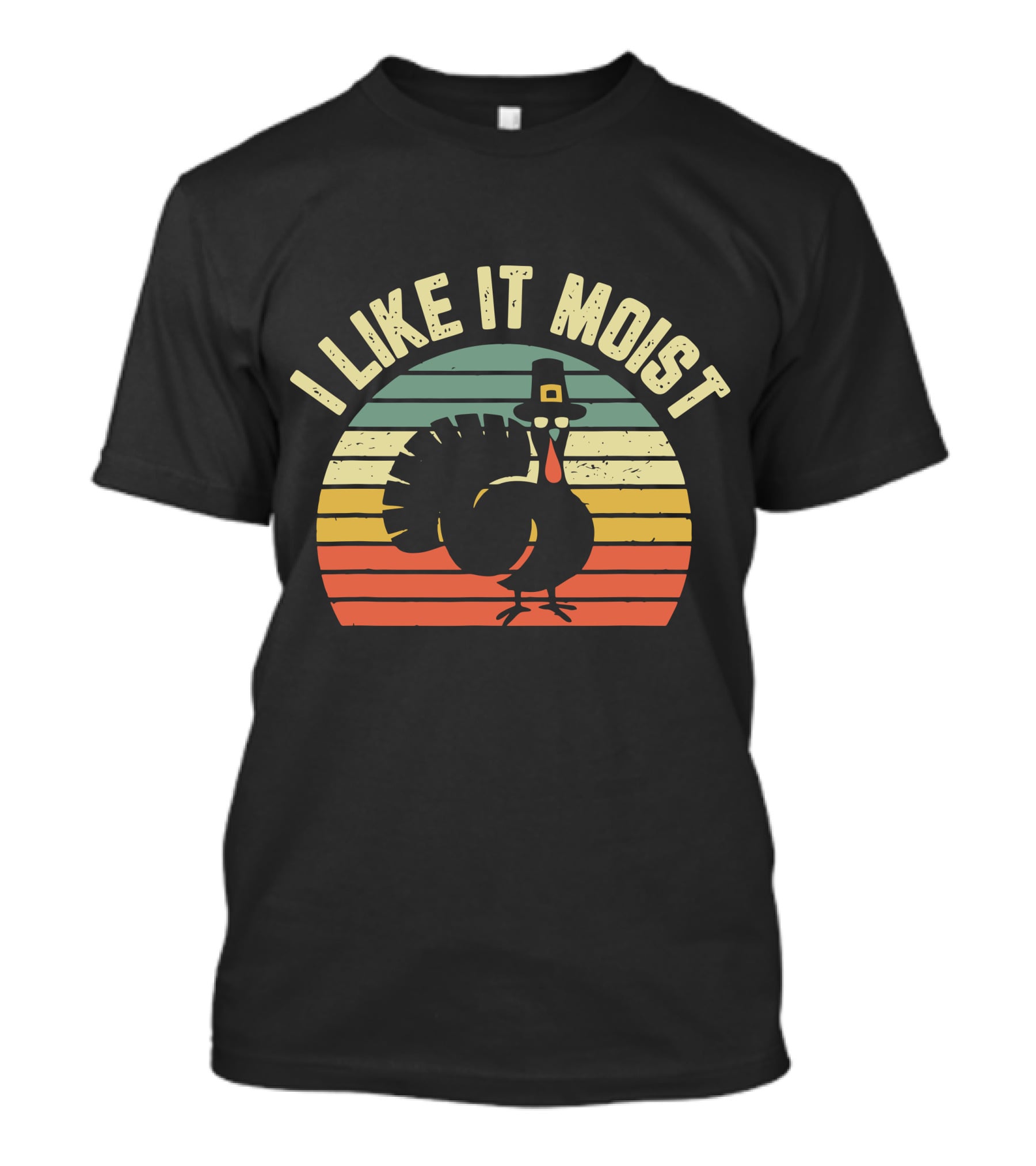 Thanksgiving Turkey I Like It Moist Retro T-Shirt