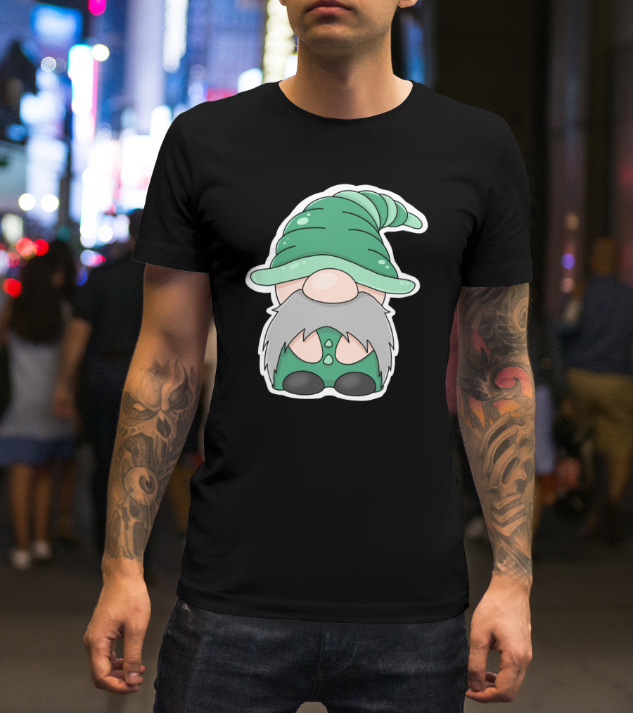 Green Gnomes In Classic Pointed Hat T-Shirt