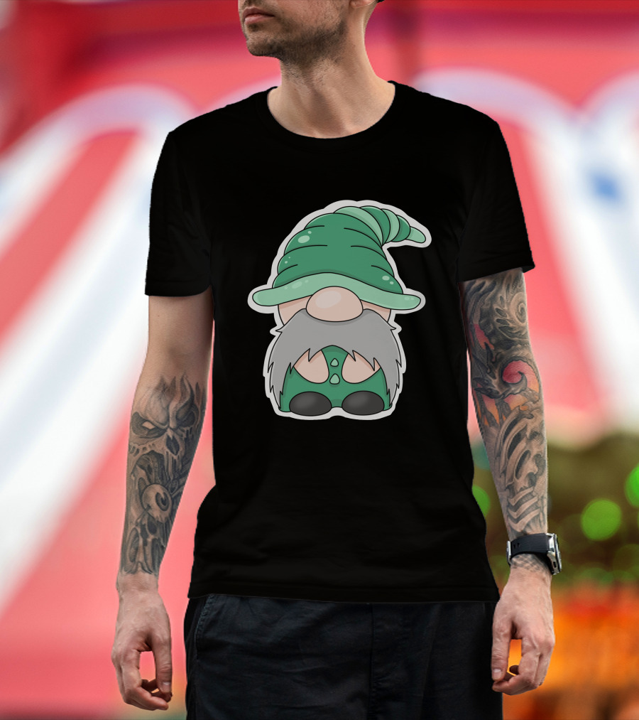 Green Gnomes In Classic Pointed Hat T-Shirt
