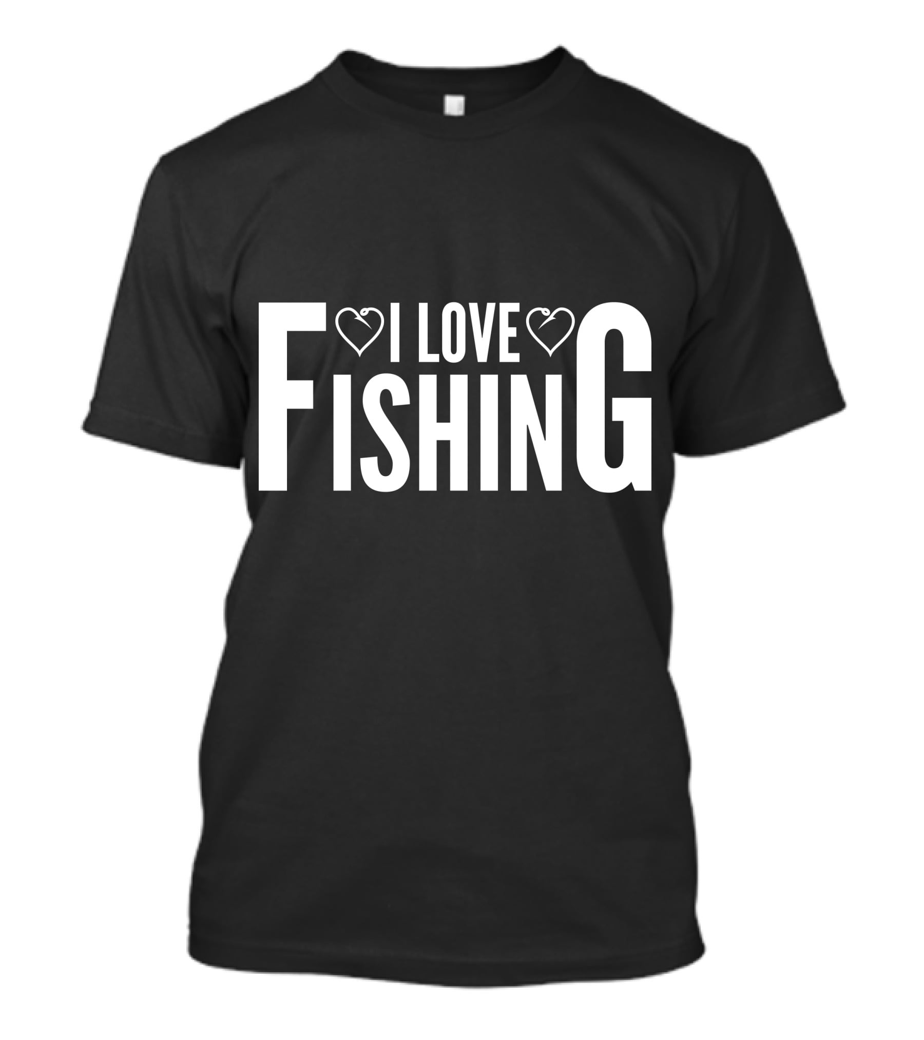 I Love Heart Fishing T-Shirt