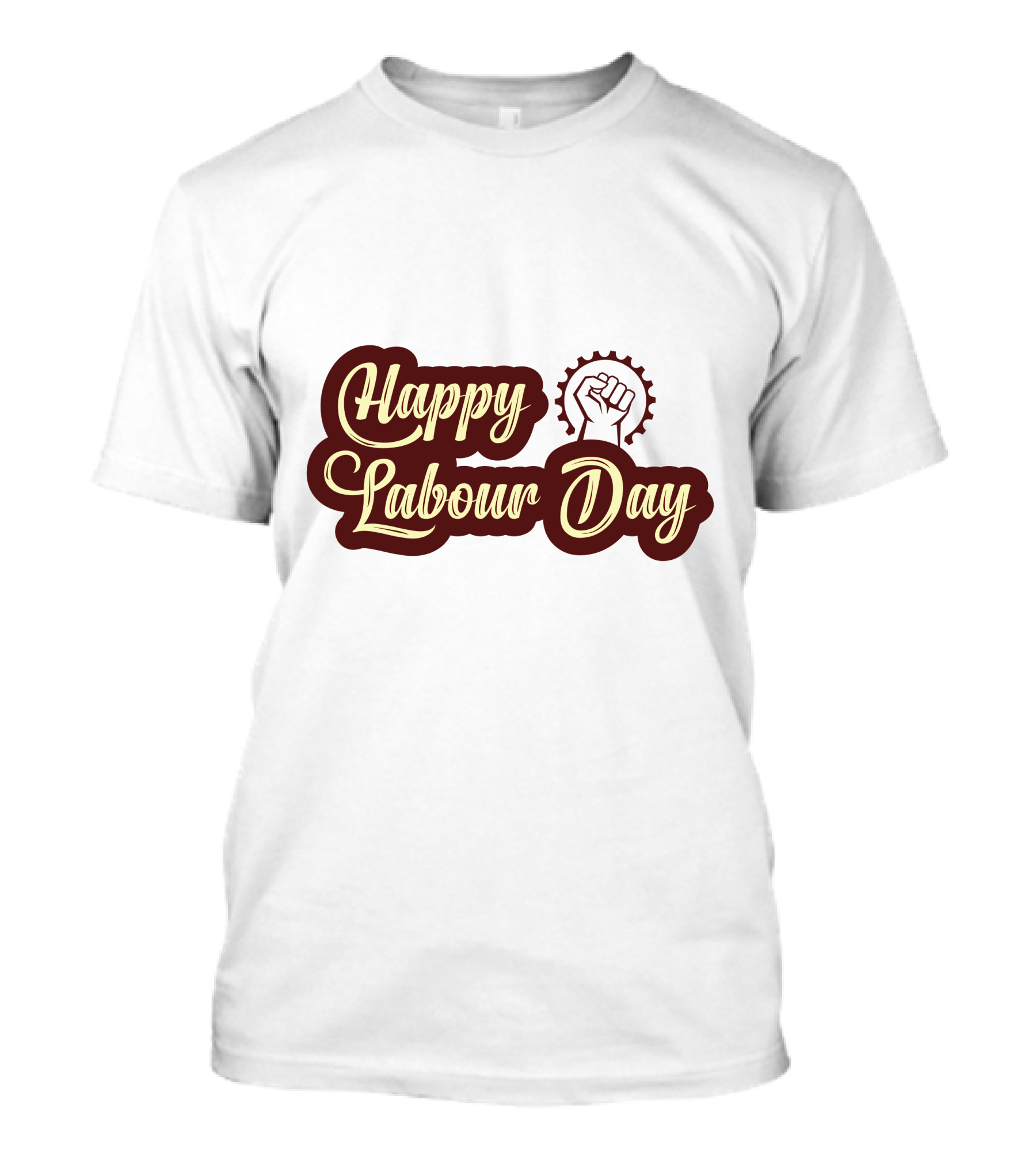 Happy Labour Day Fist And Gear T-Shirt