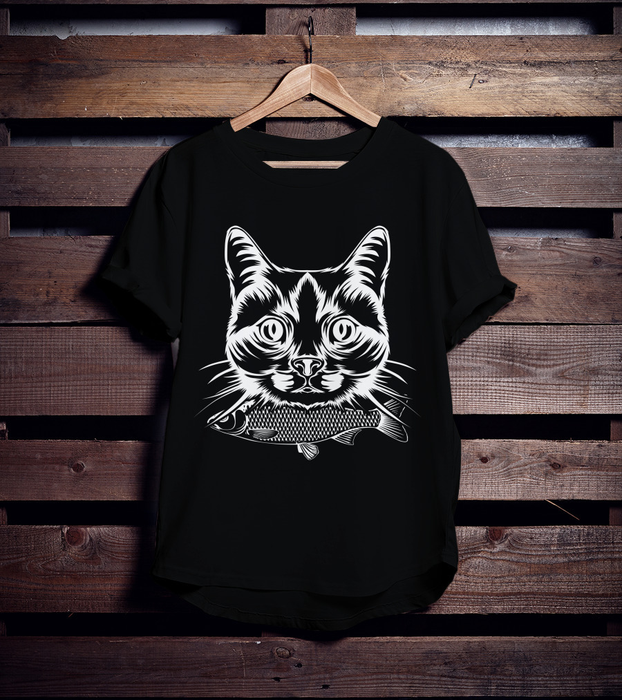 Cat And Fish Lover T-Shirt