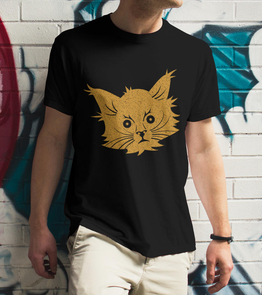 Cat Lover Whiskers Face T-Shirt