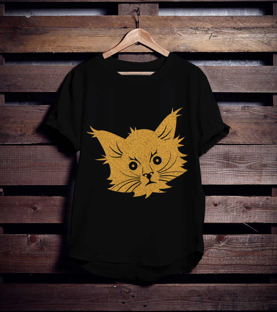 Cat Lover Whiskers Face T-Shirt