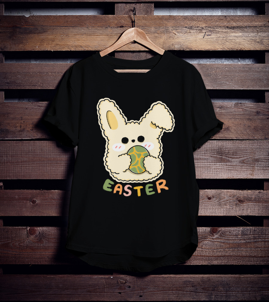 Easter Bunny Holding Easter Egg Sticker T-Shirt