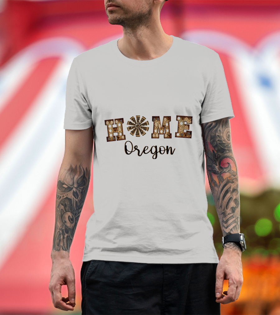 Rusty Vintage Home Oregon Lights T-Shirt