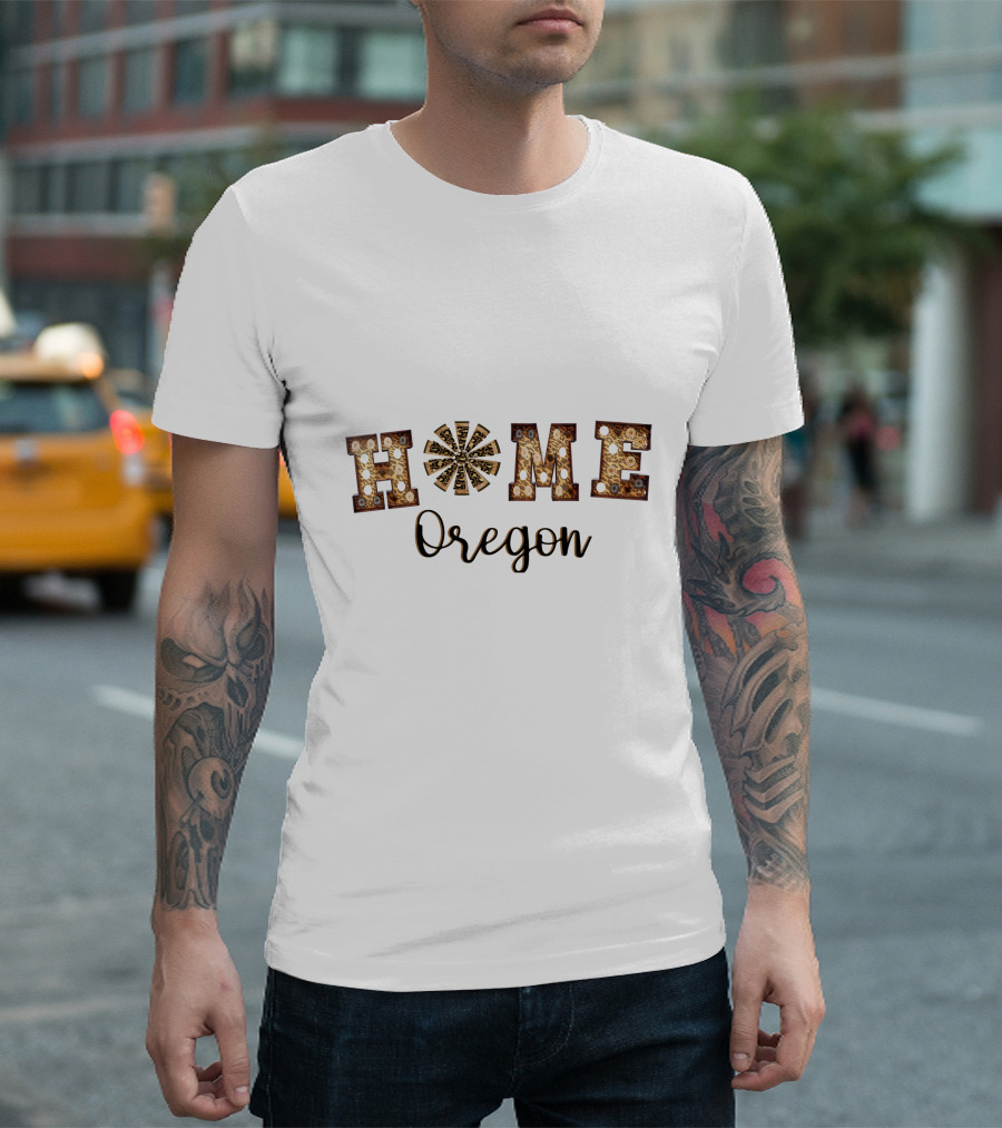 Rusty Vintage Home Oregon Lights T-Shirt