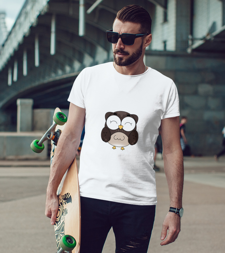 Owl Animal Cute Cartoon Owl T-Shirt