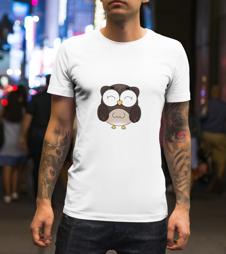 Owl Animal Cute Cartoon Owl T-Shirt