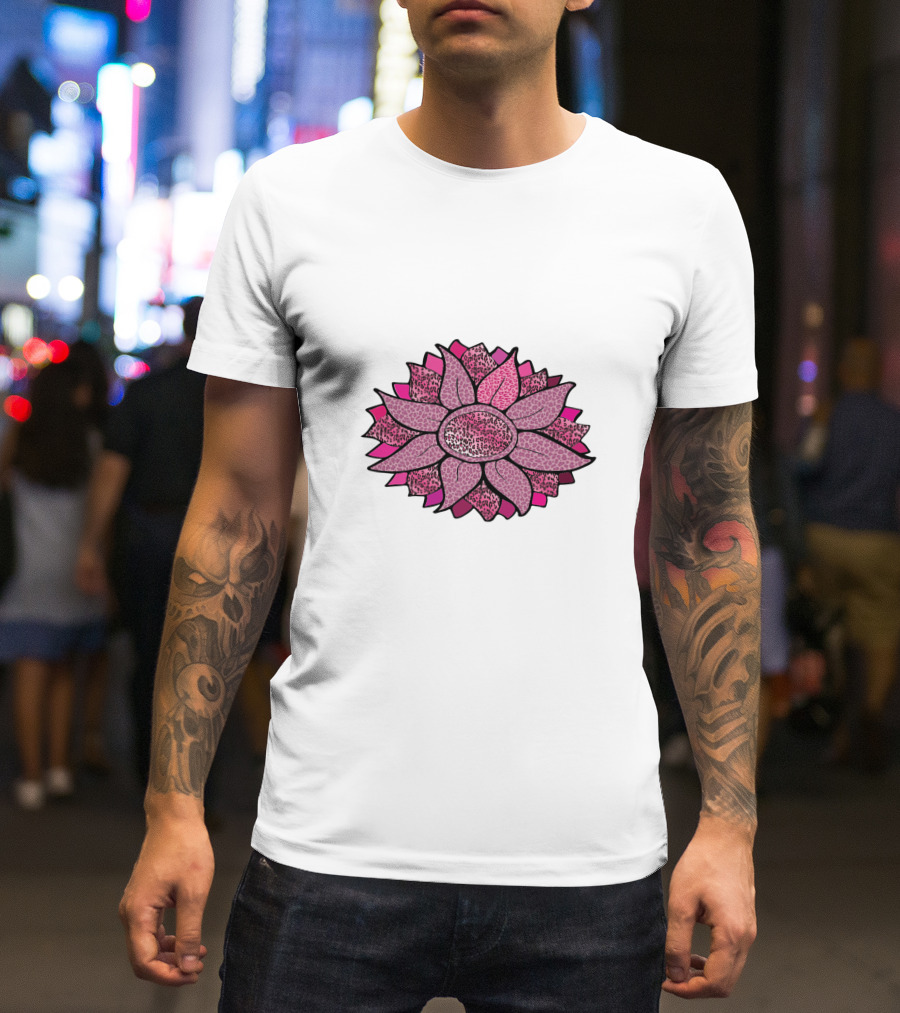 Pink Sunflower Unique Blossom T-Shirt