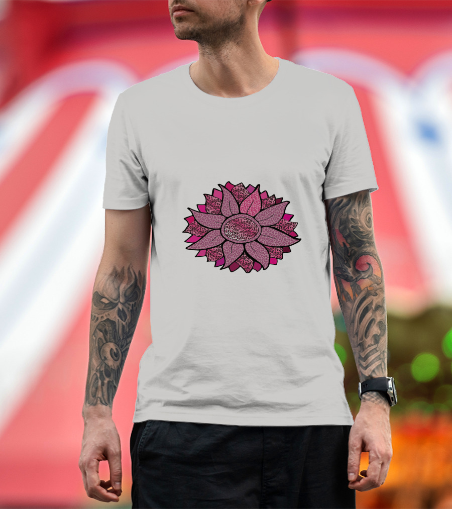 Pink Sunflower Unique Blossom T-Shirt