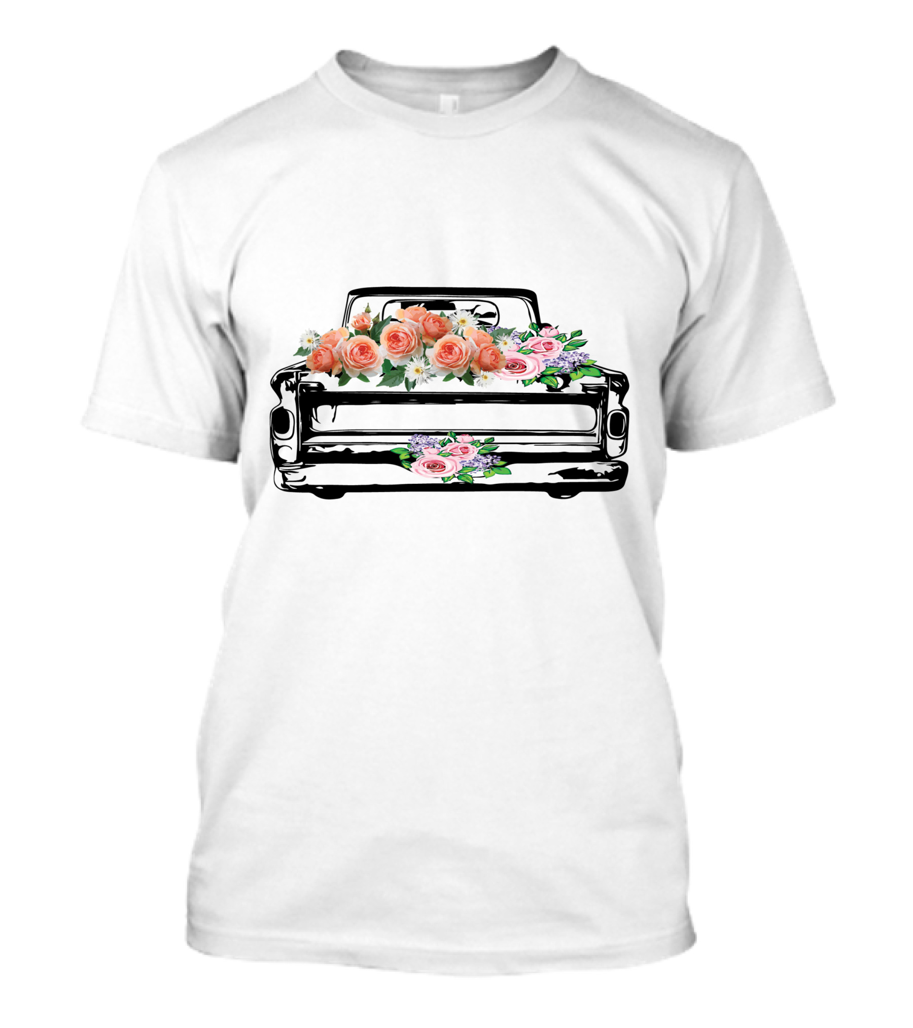 Vintage Truck Floral Arrangement T-Shirt