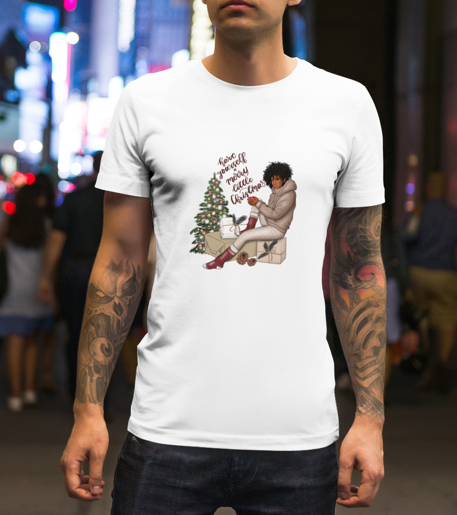 Have Yourself A Merry Melanin Christmas T-Shirt