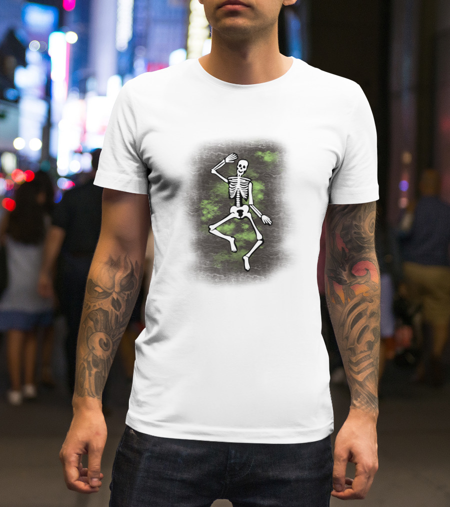 Dancing Skeleton Halloween Ghostly Vibe T-Shirt
