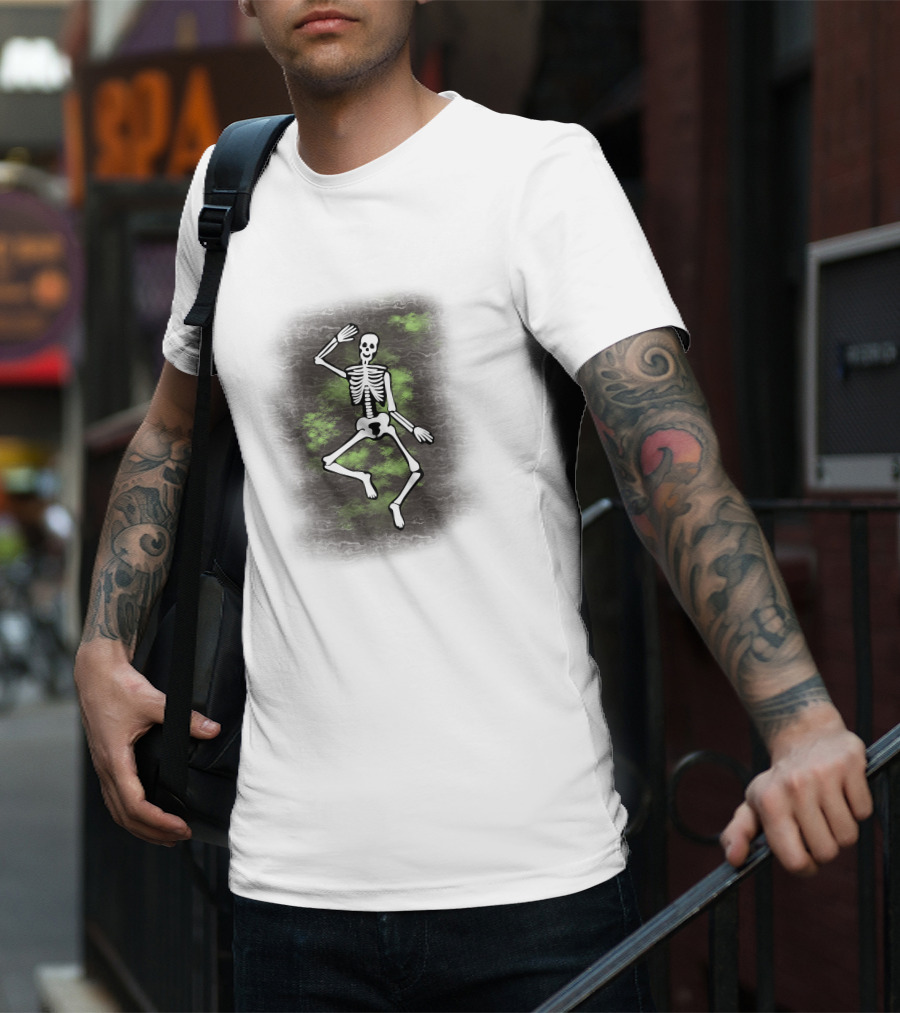 Dancing Skeleton Halloween Ghostly Vibe T-Shirt