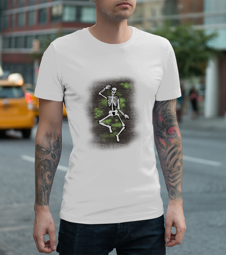 Dancing Skeleton Halloween Ghostly Vibe T-Shirt