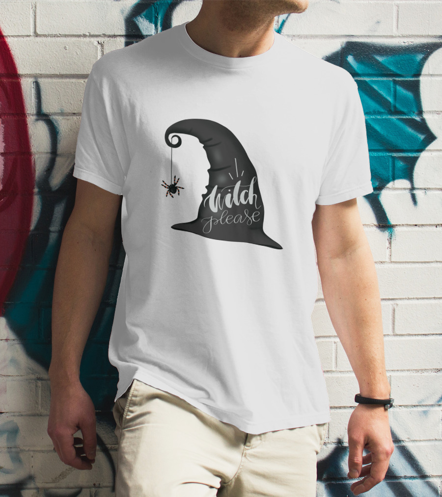 Witch Please Hat With Hanging Spider T-Shirt