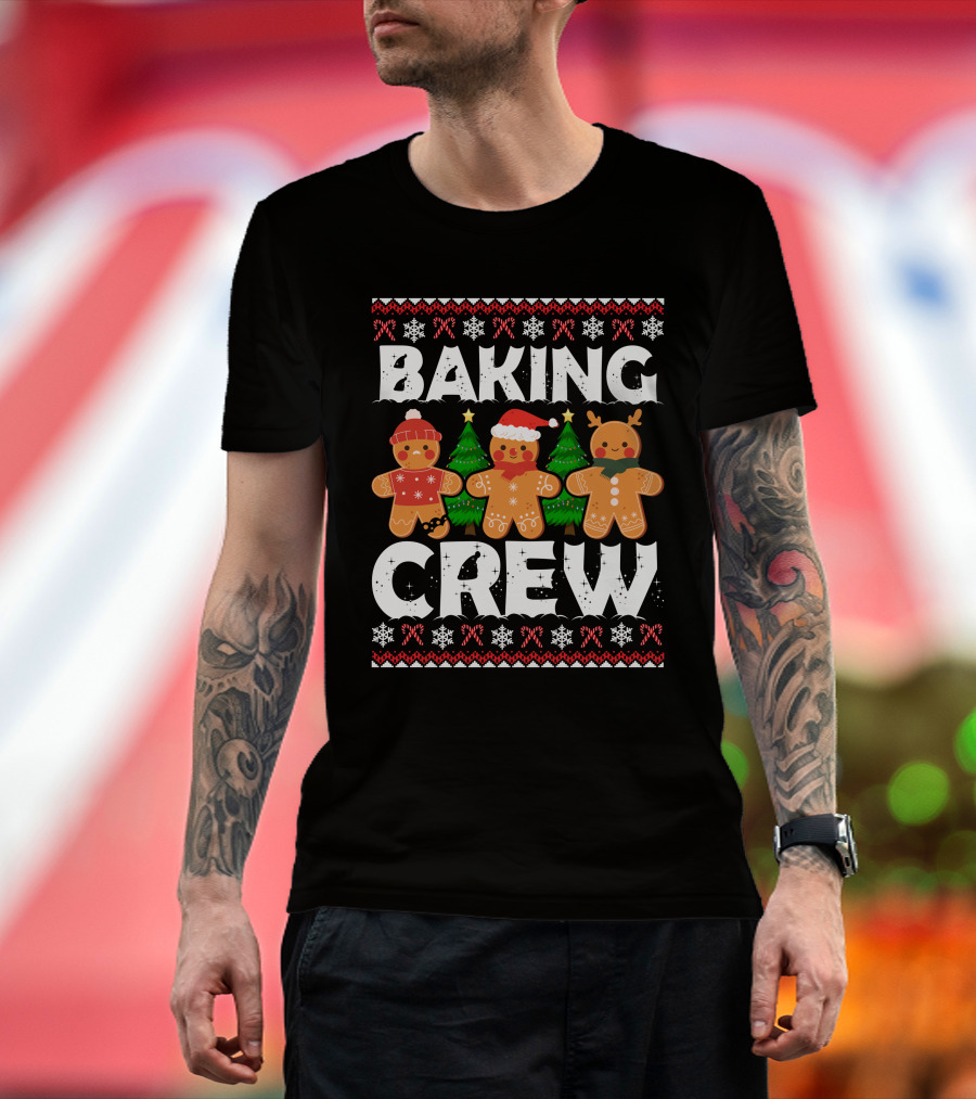 Christmas Baking Crew Gingerbread Holiday Festive T-Shirt