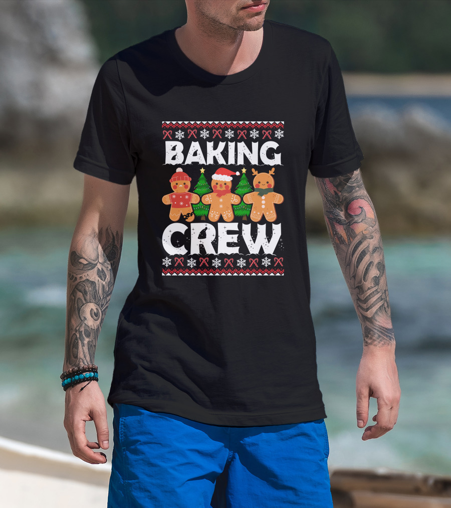 Christmas Baking Crew Gingerbread Holiday Festive T-Shirt