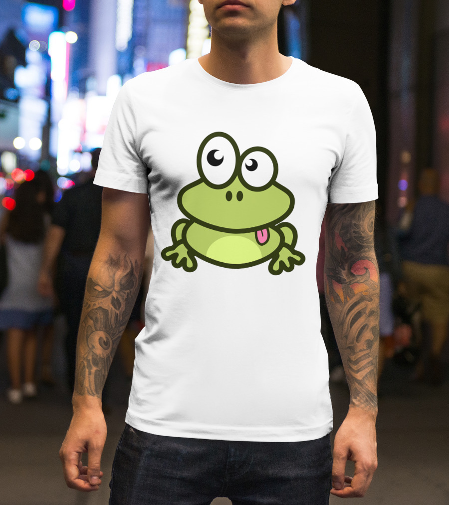 Cute Cartoon Frog Adorable Image T-Shirt