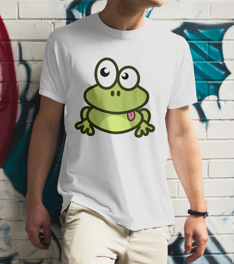 Cute Cartoon Frog Adorable Image T-Shirt