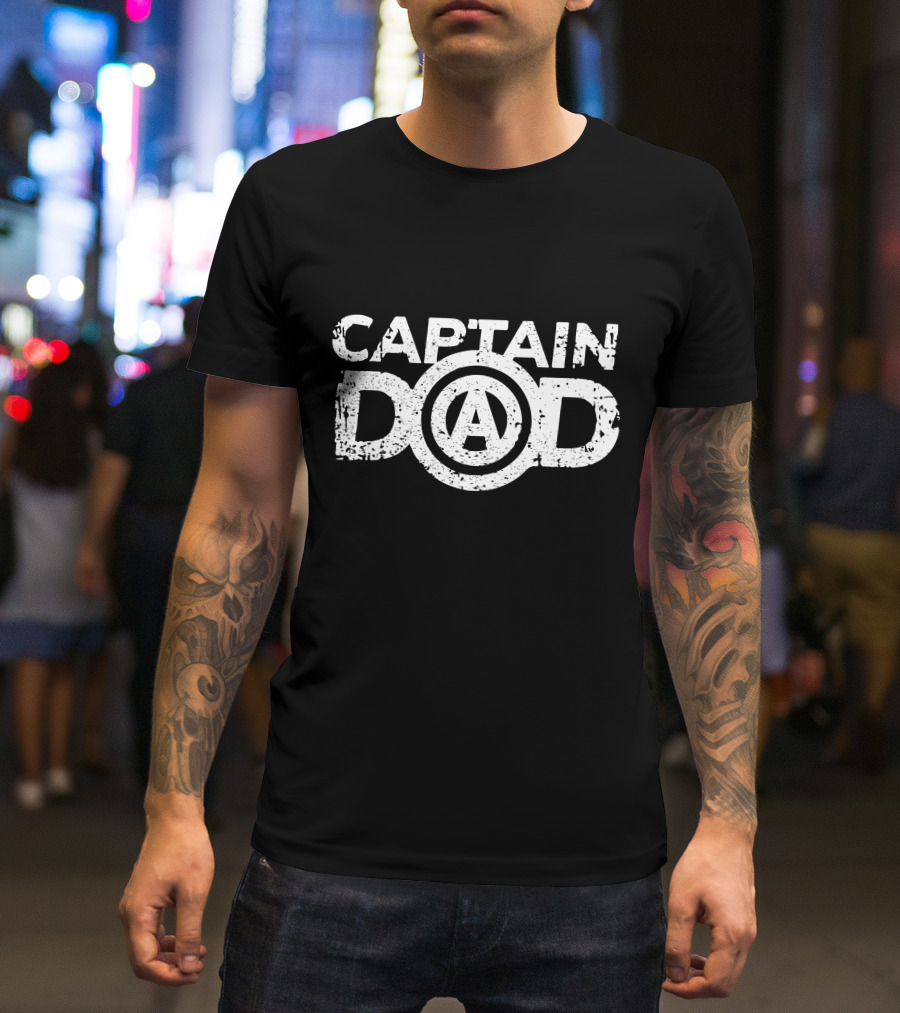 Captain Dad Avengers Inspired T-Shirt