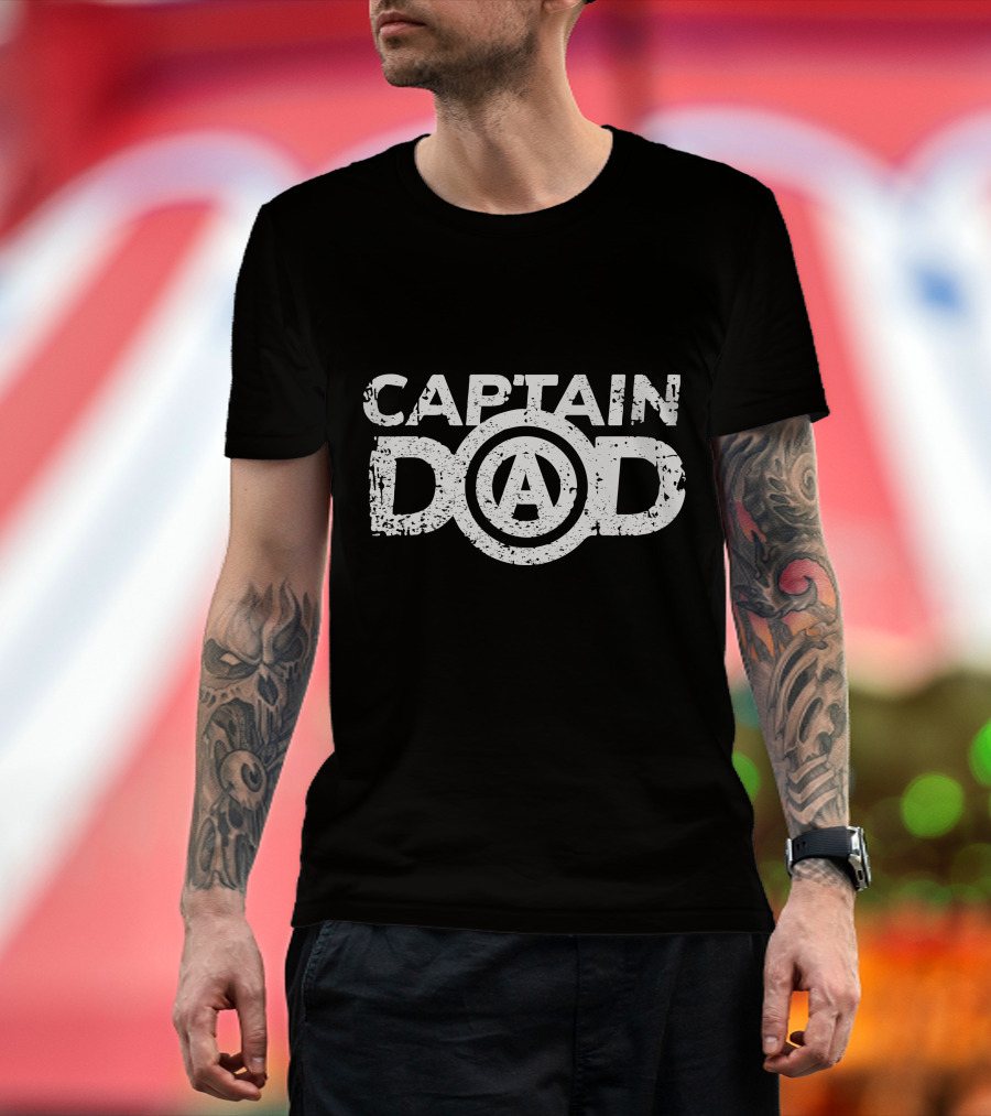 Captain Dad Avengers Inspired T-Shirt