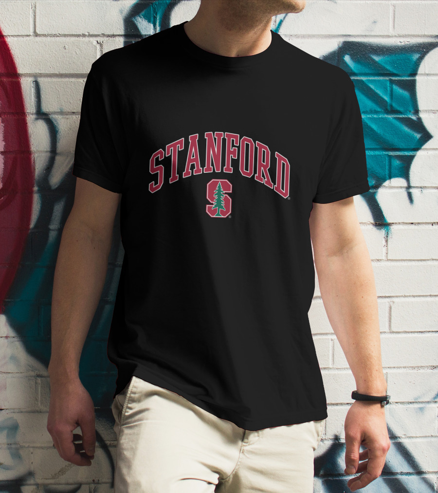 Stanford Cardinal Red Christmas Tree T-Shirt