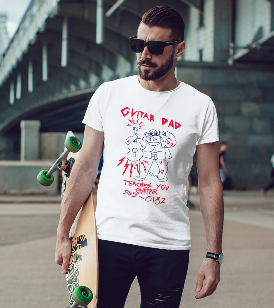 Guitar Dad Teaches You Guitar 555-0182 T-Shirt