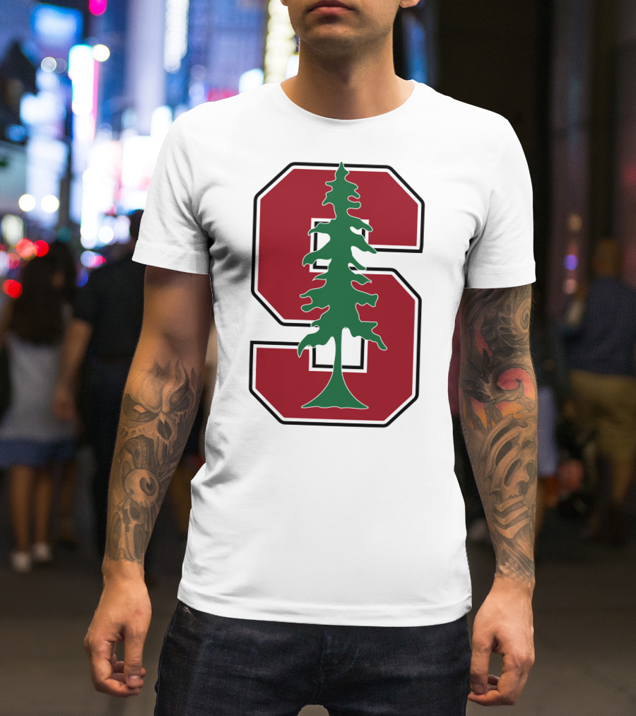 Stanford University Cardinal Logo With Tree T-Shirt