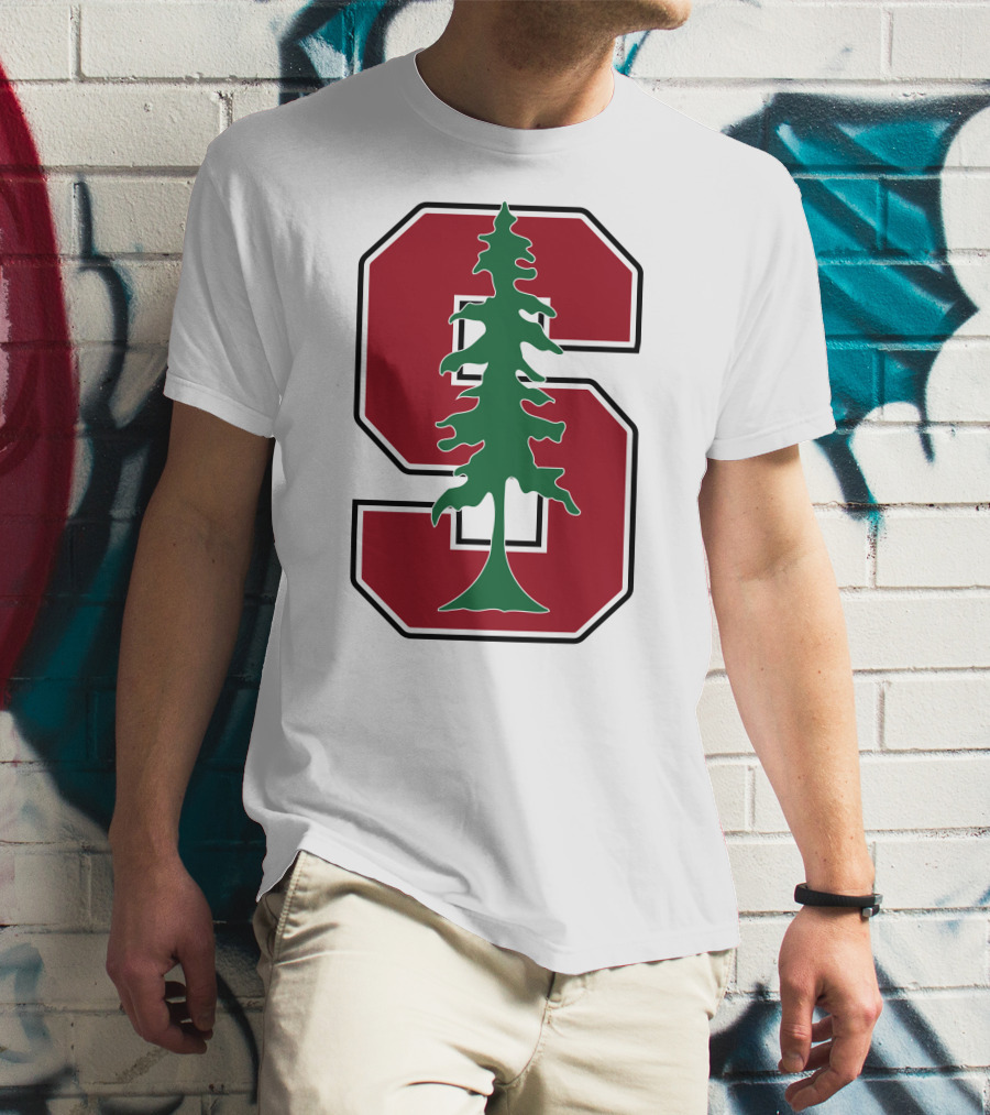 Stanford University Cardinal Logo With Tree T-Shirt