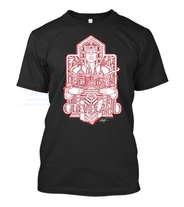 Cleveland Cityscape Guardian Red Line T-Shirt