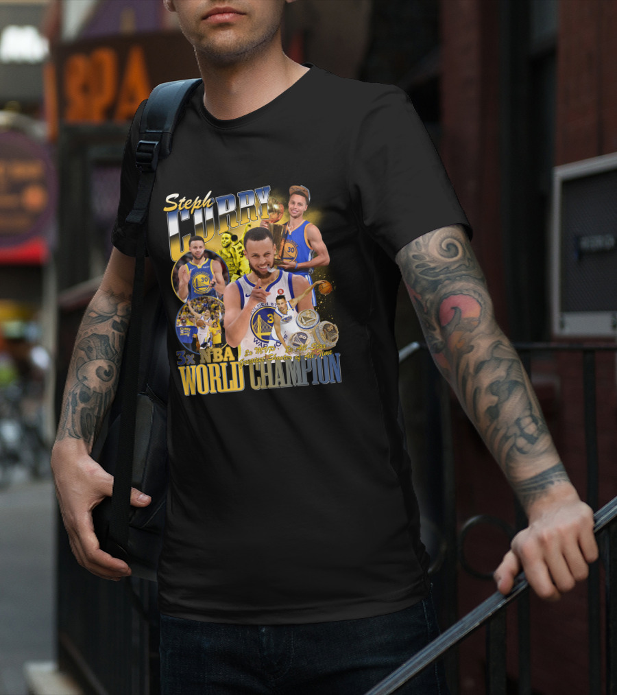 Steph Curry 3x NBA MVP World Champion Greatest Shooter Of All Time T-Shirt